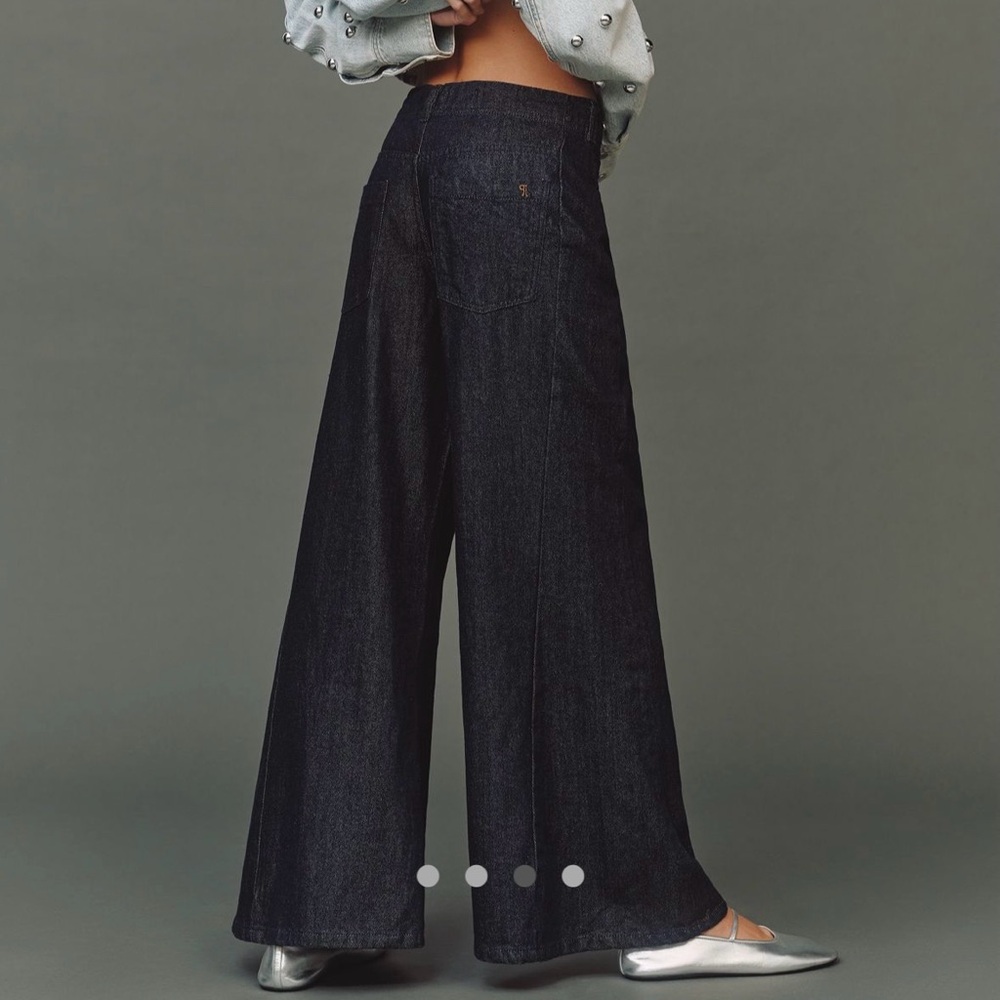 The Aldi Sparkle Mid-Rise Flare Pants by Pilcro, Size 28 - Picture 3 of 7